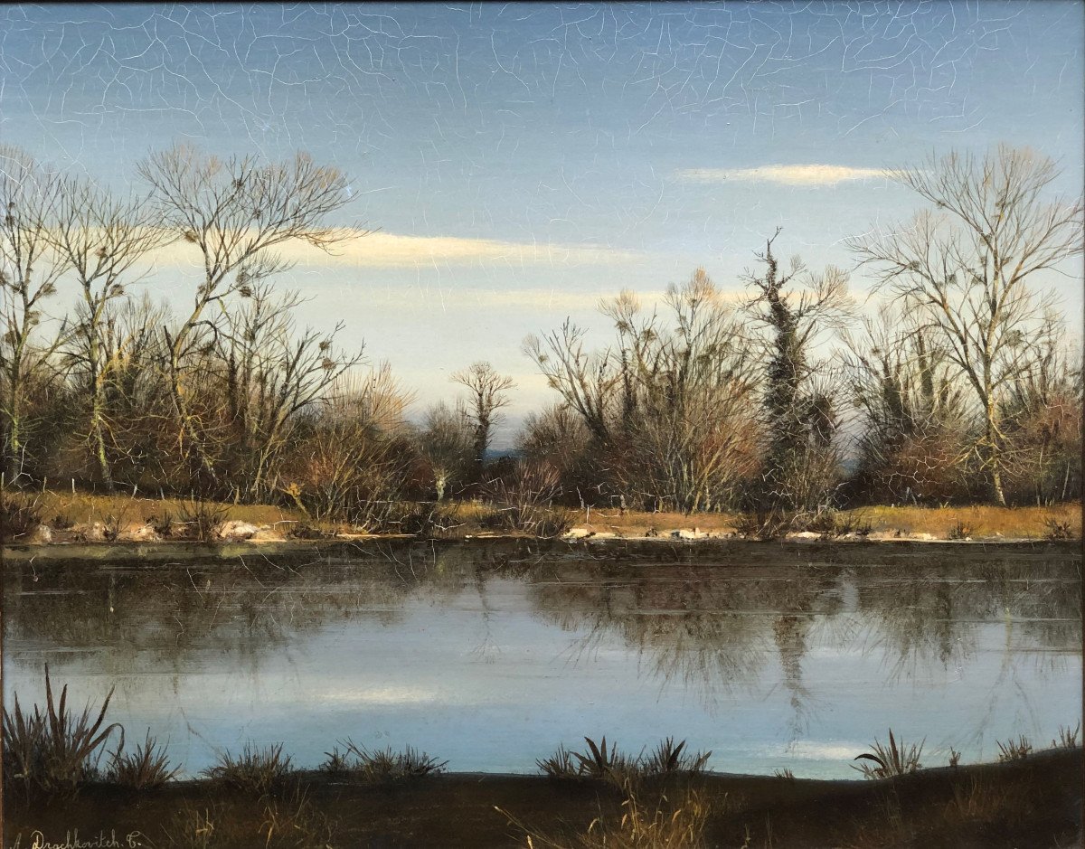 Landscape At The River, Albert Drachkovitch