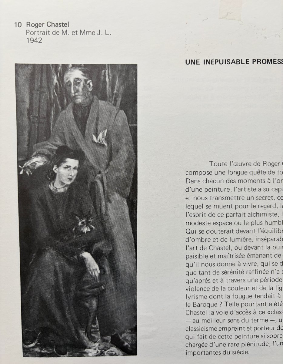 Roger Chastel (1897-1981). Paris , Amis Du Peintre Dans Leur Intérieur, 1942. -photo-4