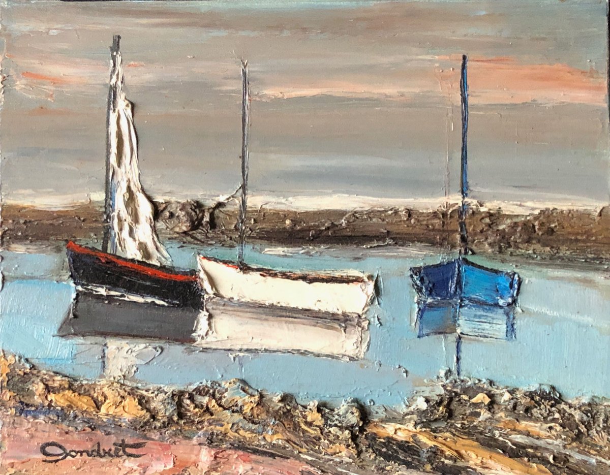 Sailboats At Low Tide