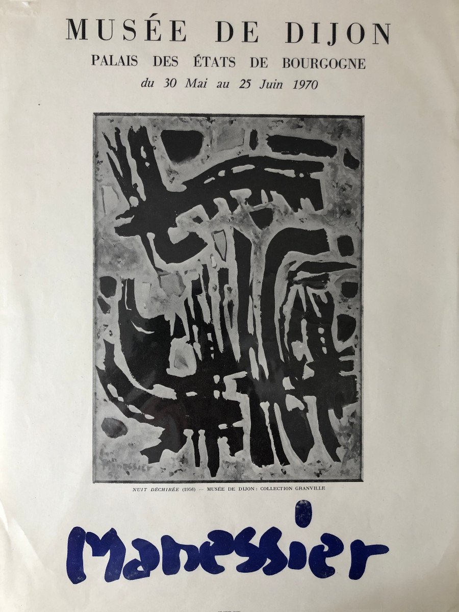Manessier , Nuit Déchirée (1956) ,  Affiche De 1970