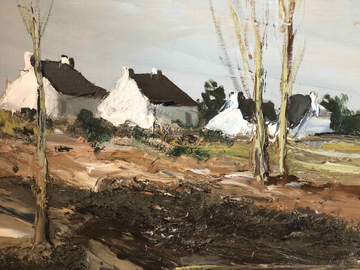 Fishermen's Houses In Brittany. Georges Laporte (1926-2000)-photo-2