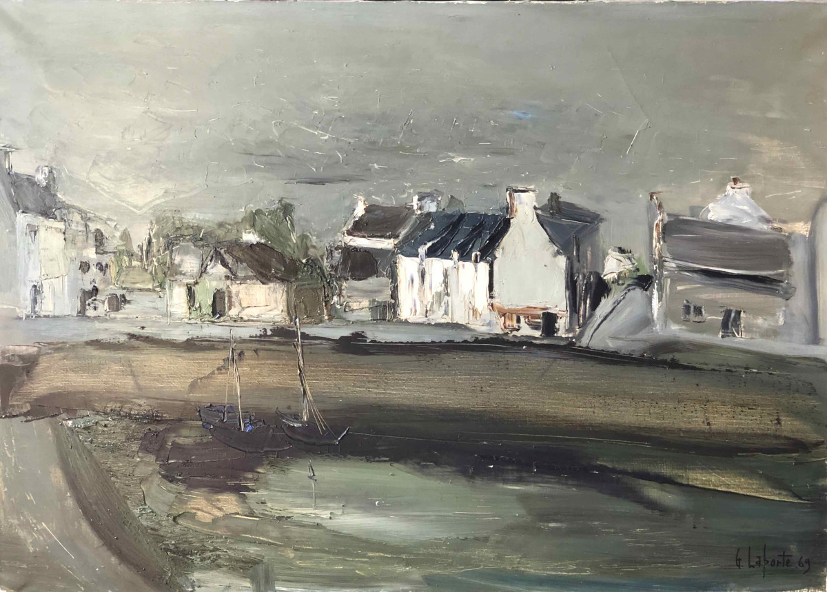 Port Halligen , Quiberon, 1969,  par georges Laporte (1926-2000)