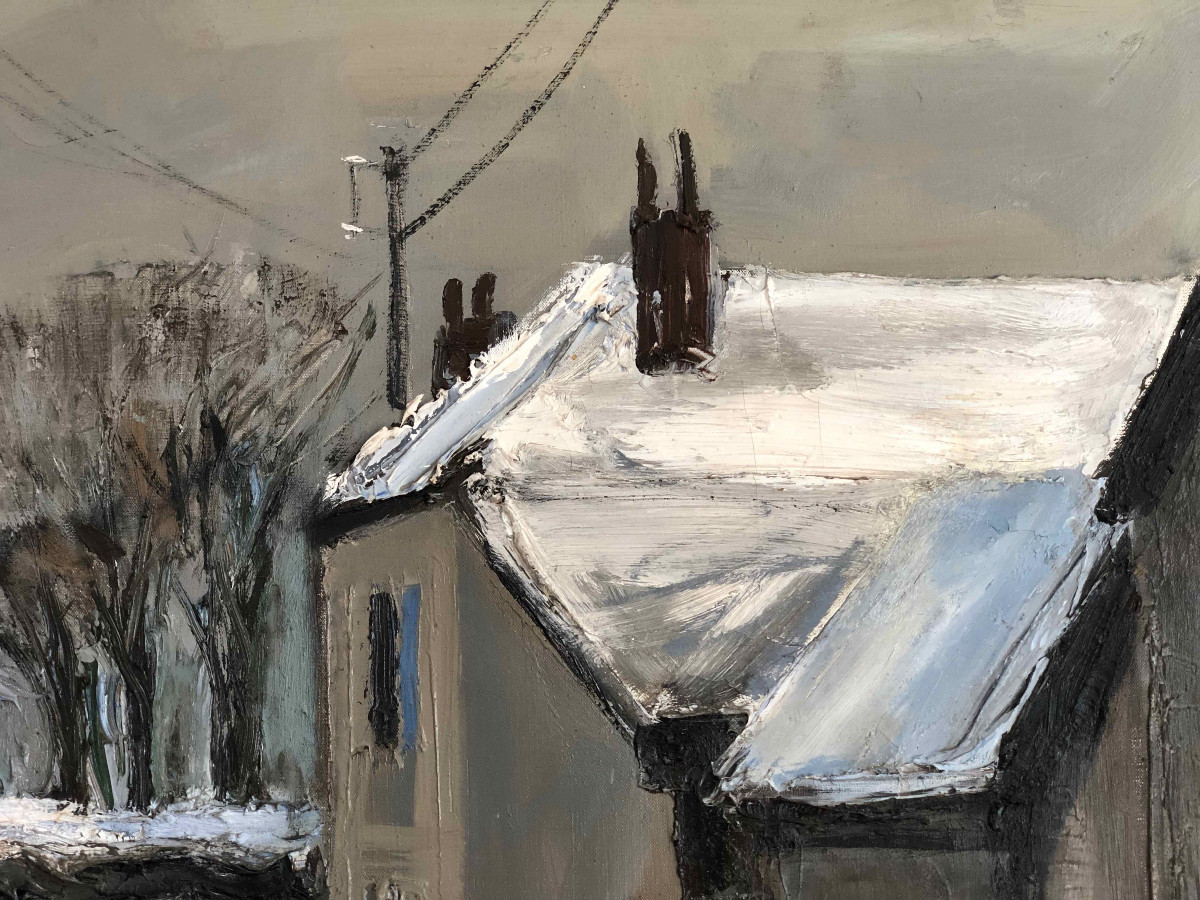 Neige à Poncey , Georges Laporte-photo-2