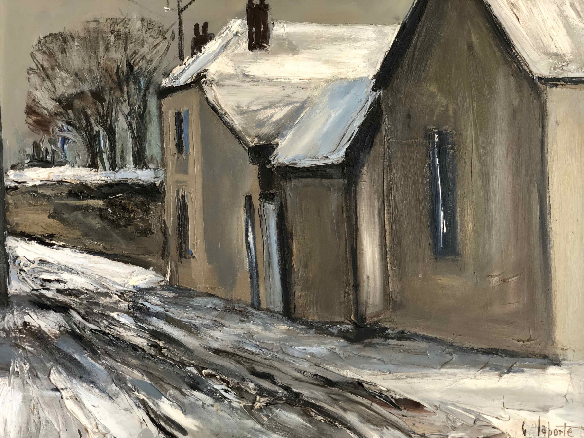 Neige à Poncey , Georges Laporte-photo-2