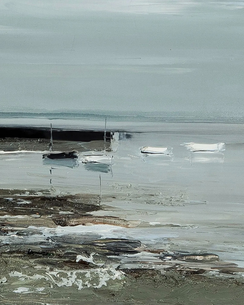 La digue  par georges Laporte (1926-2000)-photo-3