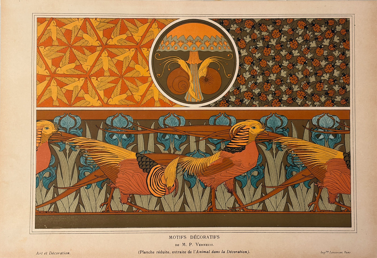Motifs décoratifs fin XIX ° siècle par Verneuil