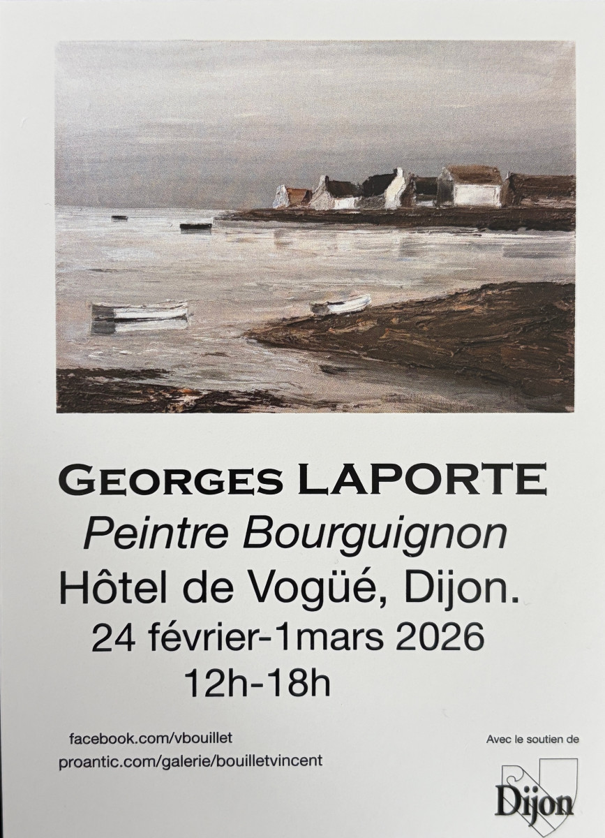 Boats In Front Of The Breakwater By Georges Laporte (1926-2000) -photo-3