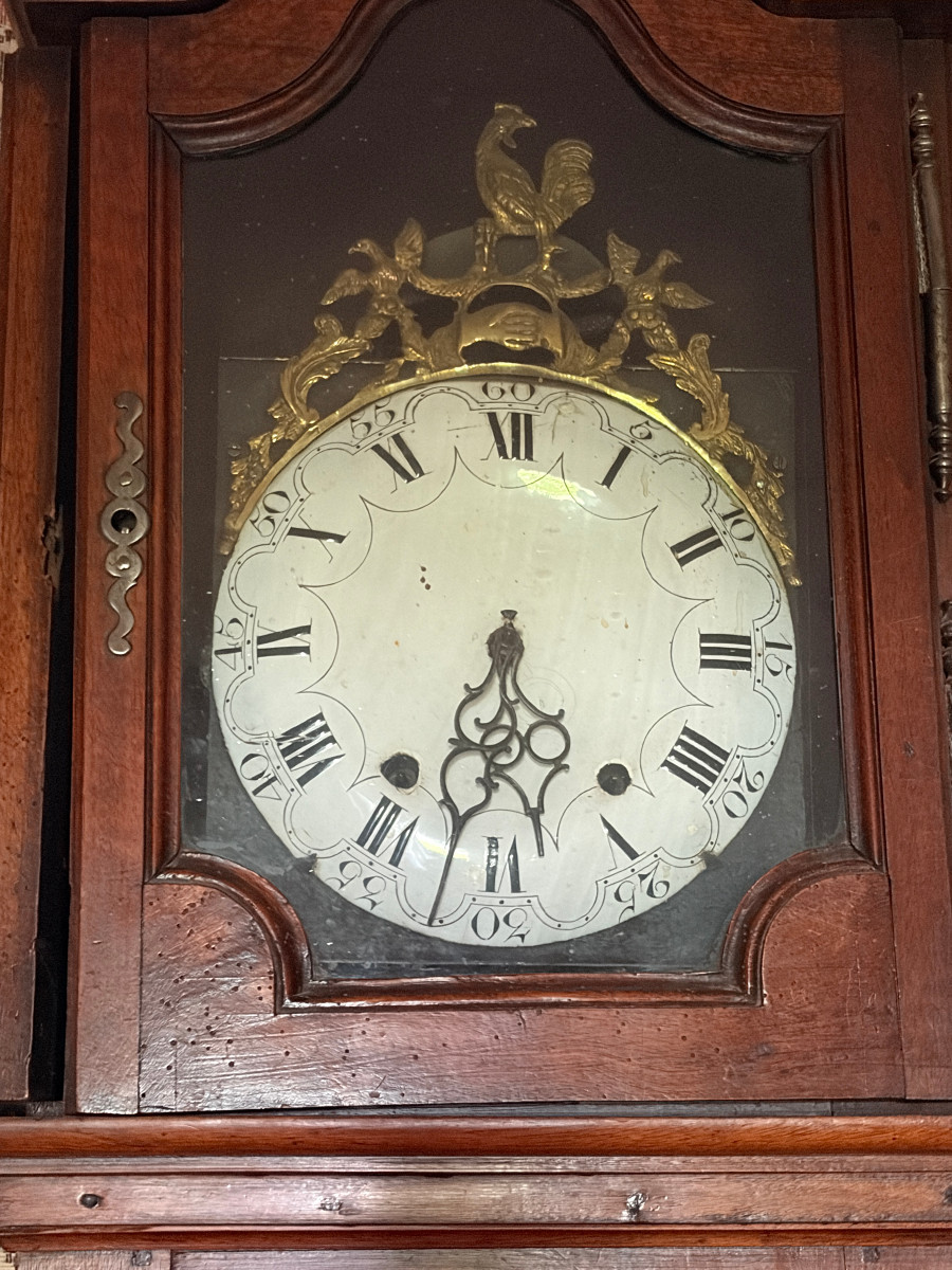 horloge de parquet au coq-photo-2