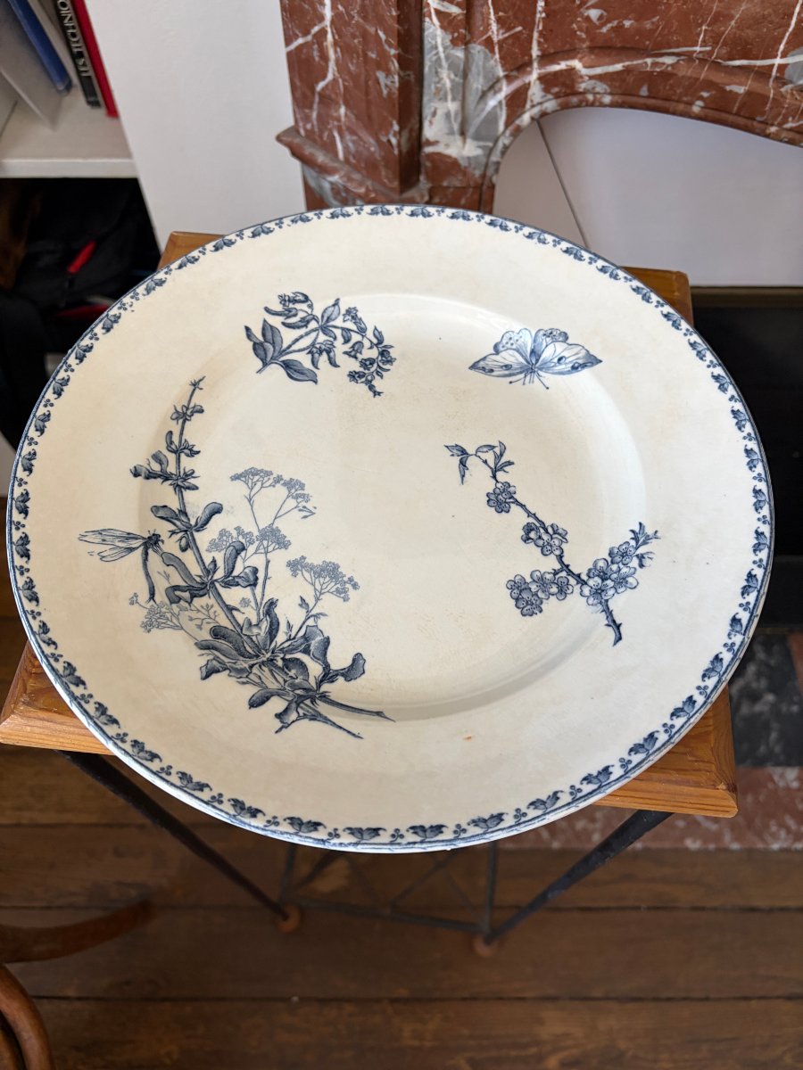2 Carmen Plates With Dragonfly And Butterfly Designs -photo-3