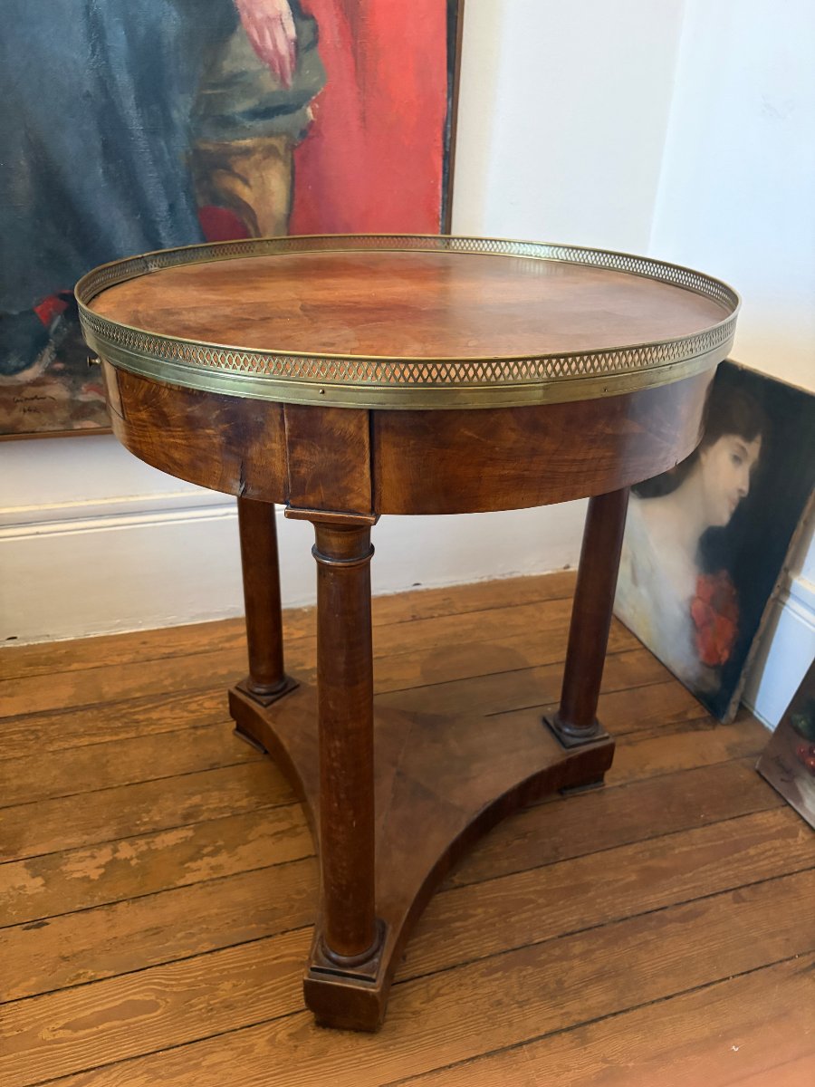 19th-century Empire-style Hot Water Bottle Table-photo-2