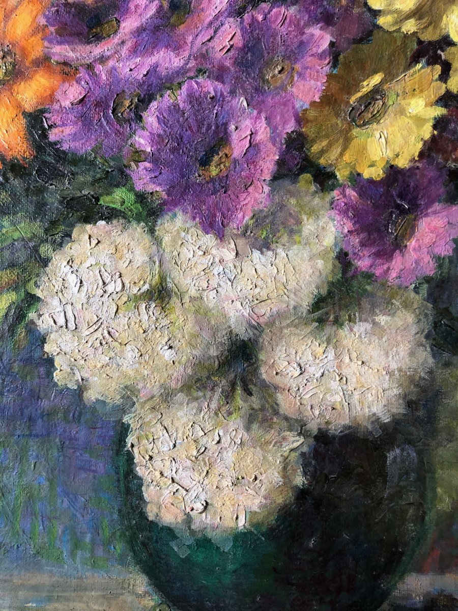 Composition au vase de fleurs.-photo-2