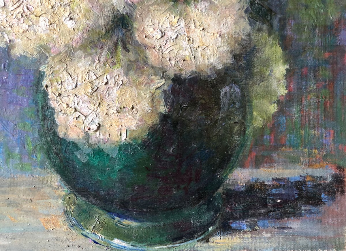 Composition With Vase Of Flowers.-photo-2