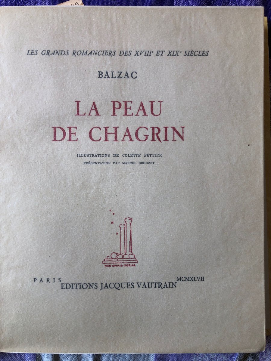  Honoré de balzac, illust. Colette Pettier, J M Curutchet: La Peau de Chagrin , le Père Goriot-photo-4