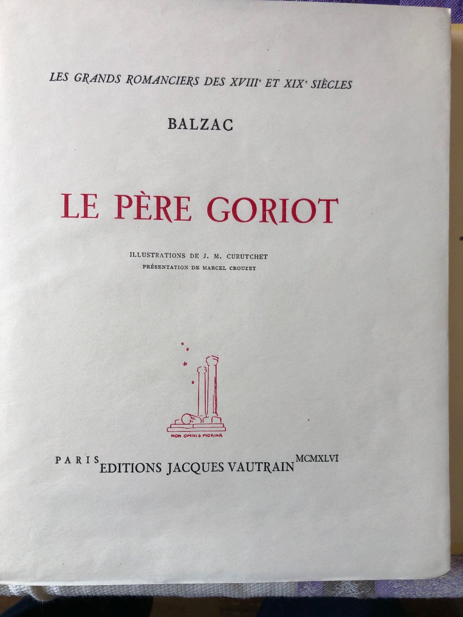  Honoré de balzac, illust. Colette Pettier, J M Curutchet: La Peau de Chagrin , le Père Goriot-photo-2