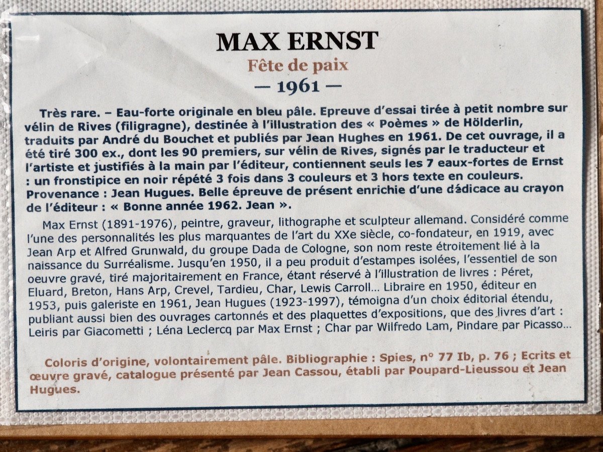 Max Ernst, Fête de paix , 1961.-photo-1