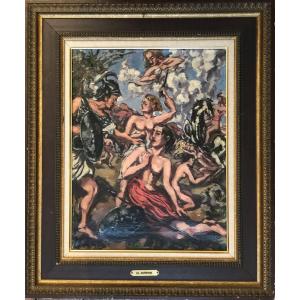 Charles Dufresne , Scène Mythologique, étude