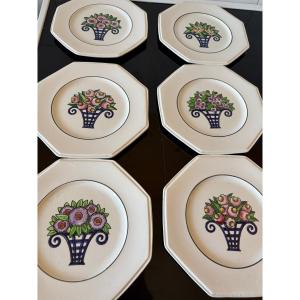 Art Deco Dessert Plates 