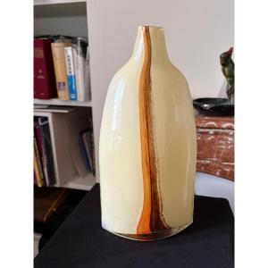 Large Murano Single-flower Vase, By Luciano Gaspari For Salviati