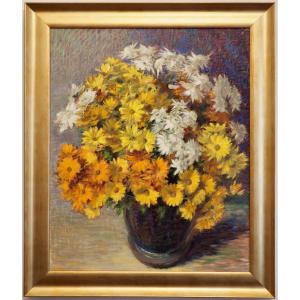 Marguerites  post-impressionnites  par Cathala-Mongoin