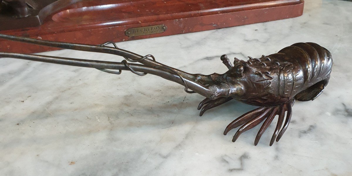 Crayfish In Bronze, Japan Meiji Period