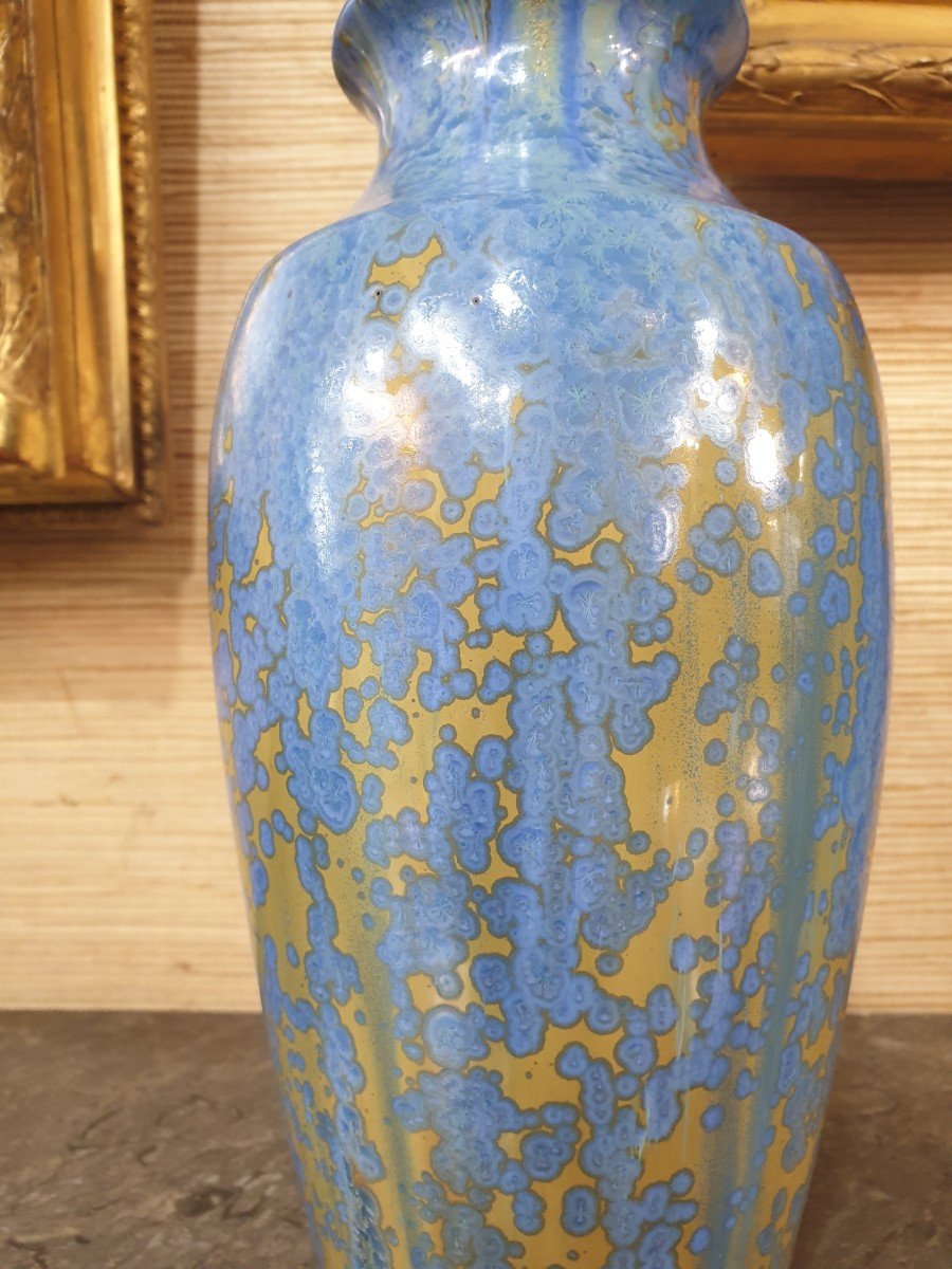Pair Of Stoneware Vases From Pierrefonds-photo-7