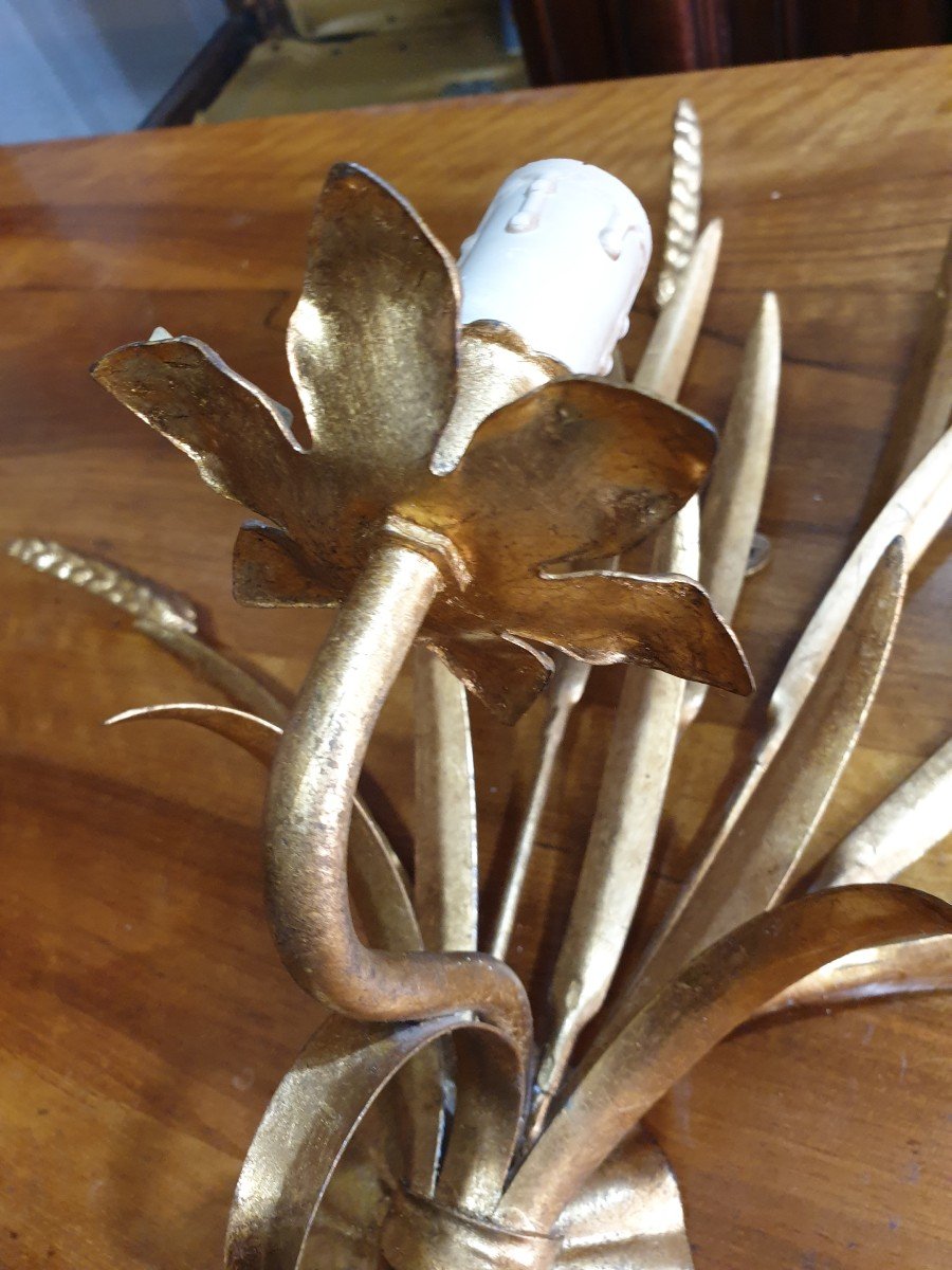 Golden Metal Wall Lamp Maison Florart-photo-2