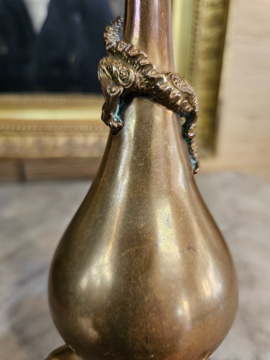 Bronze Candlestick Signed F Barbedienne, Edouard Lièvre Model-photo-8