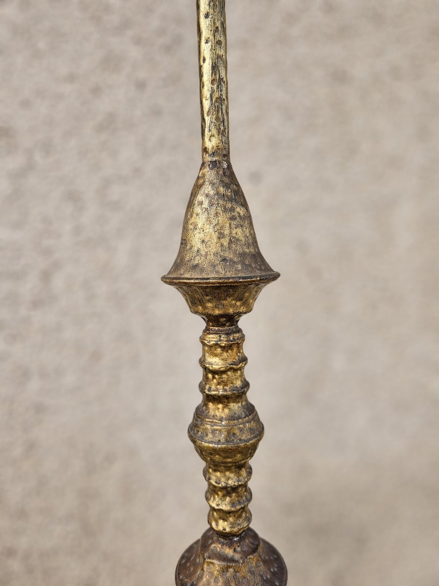 Gold Metal Floor Lamp -photo-4