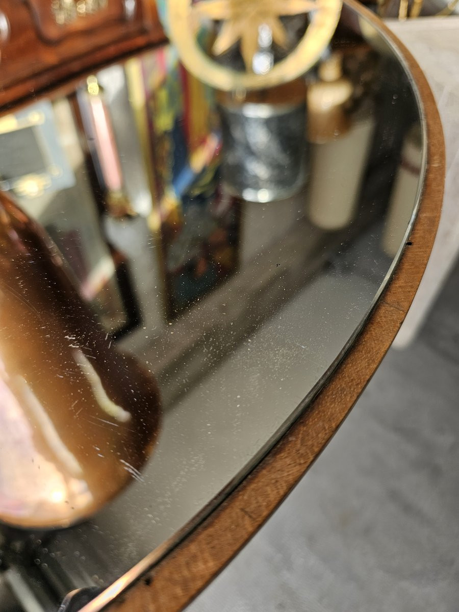 Table basse de style art déco plateau miroir -photo-2