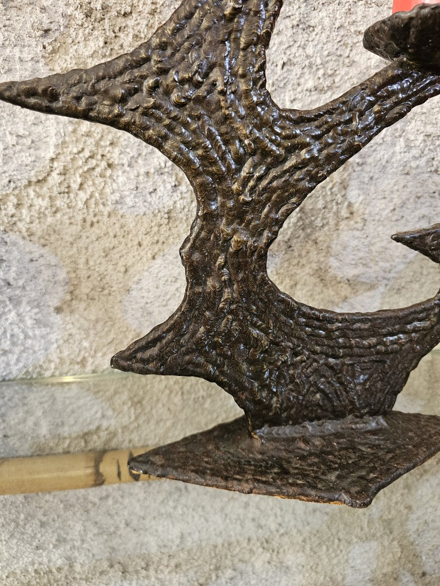 Brutalist 3-light Candle Holder-photo-2