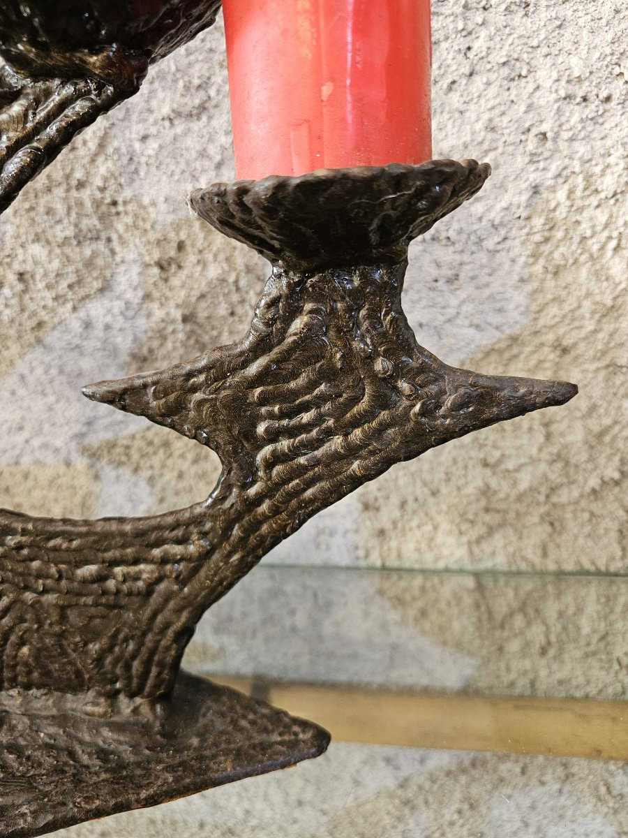 Brutalist 3-light Candle Holder-photo-3