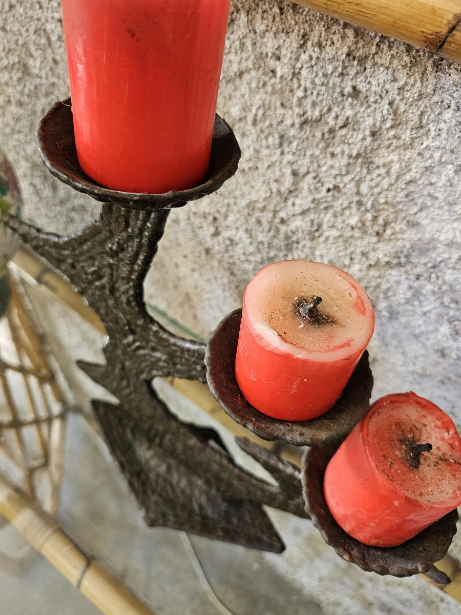 Brutalist 3-light Candle Holder-photo-4
