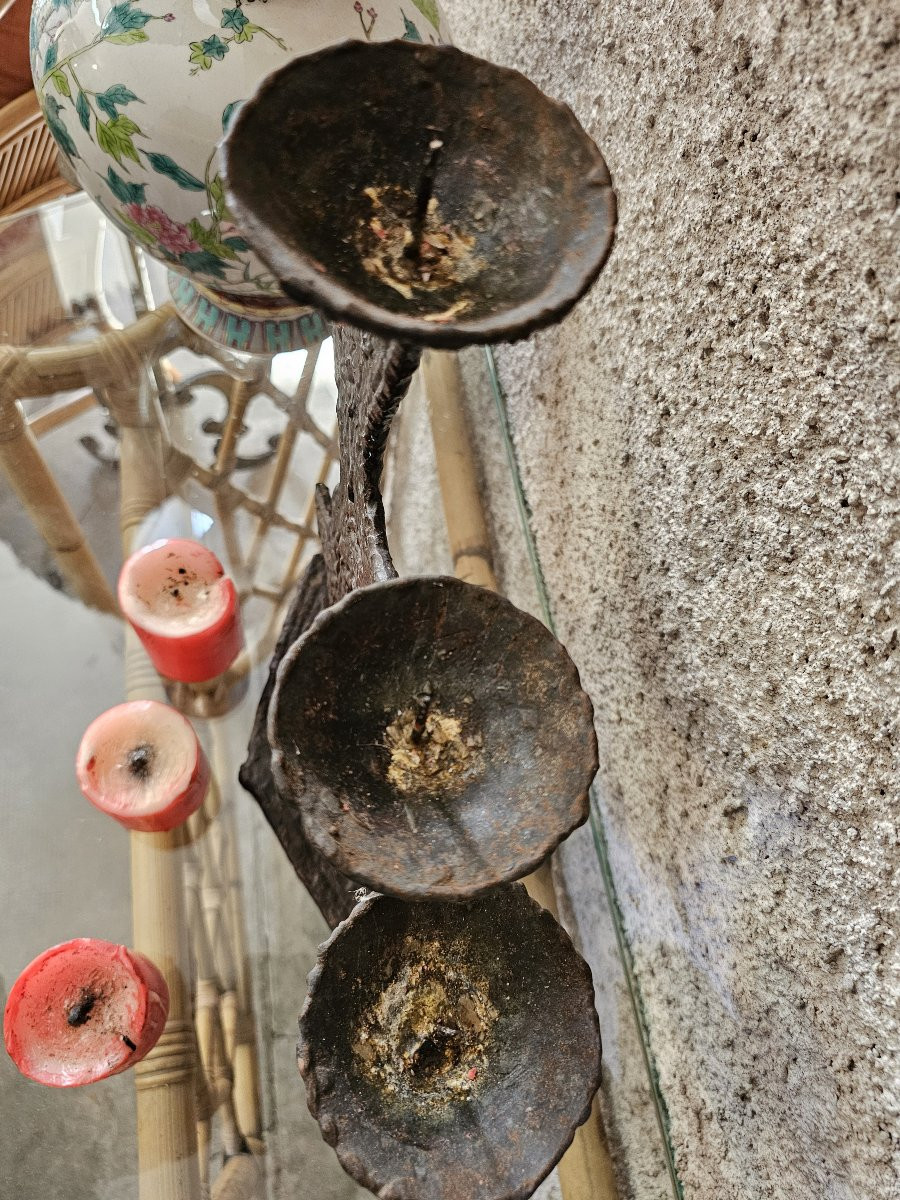 Brutalist 3-light Candle Holder-photo-2
