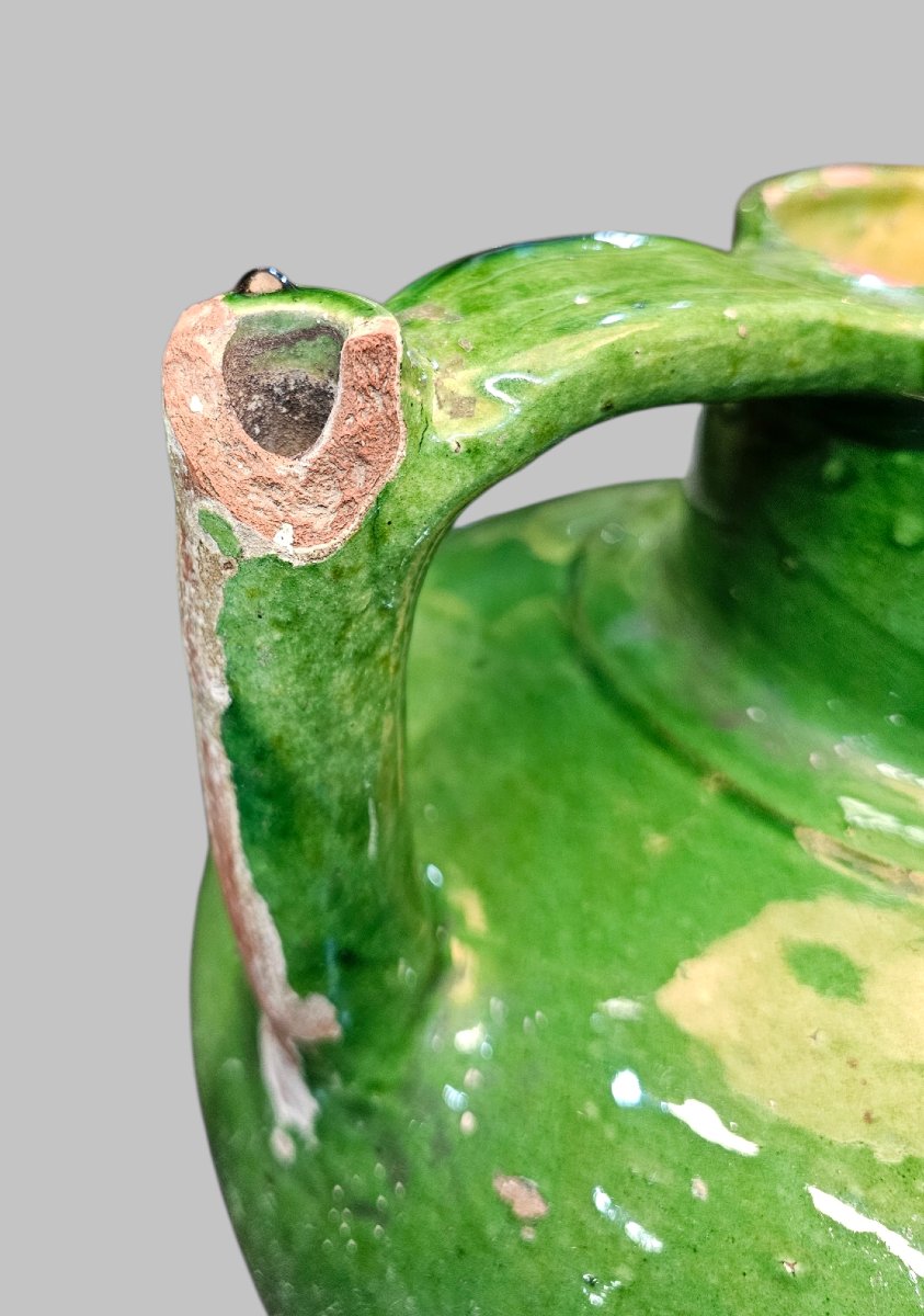 Orjol In Green Glazed Terracotta, Southern France -photo-1