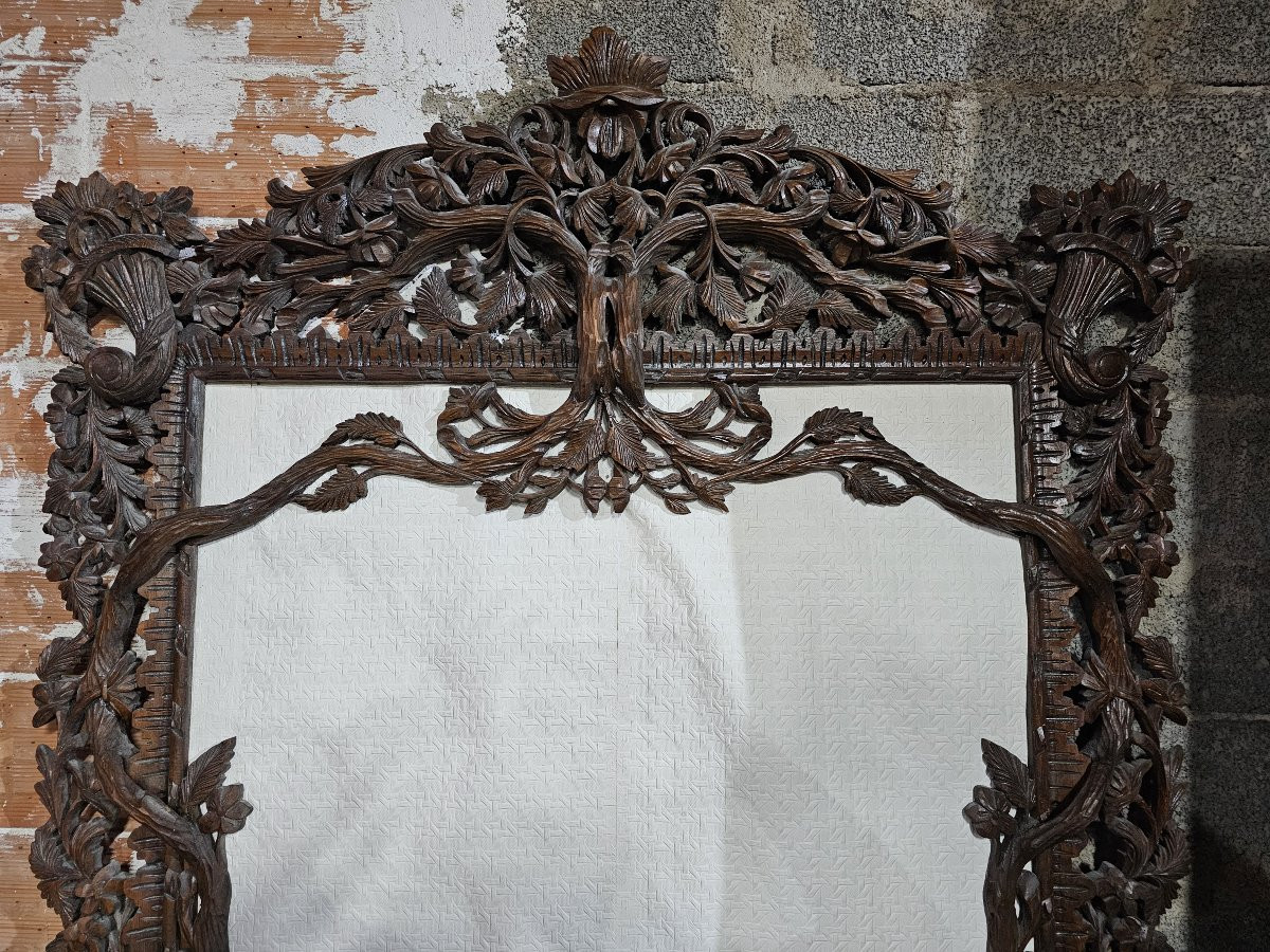 Very Large Carved Wooden Frame -photo-2