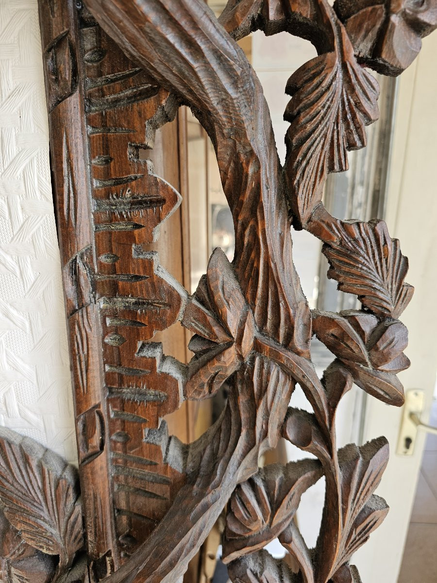 Very Large Carved Wooden Frame -photo-5