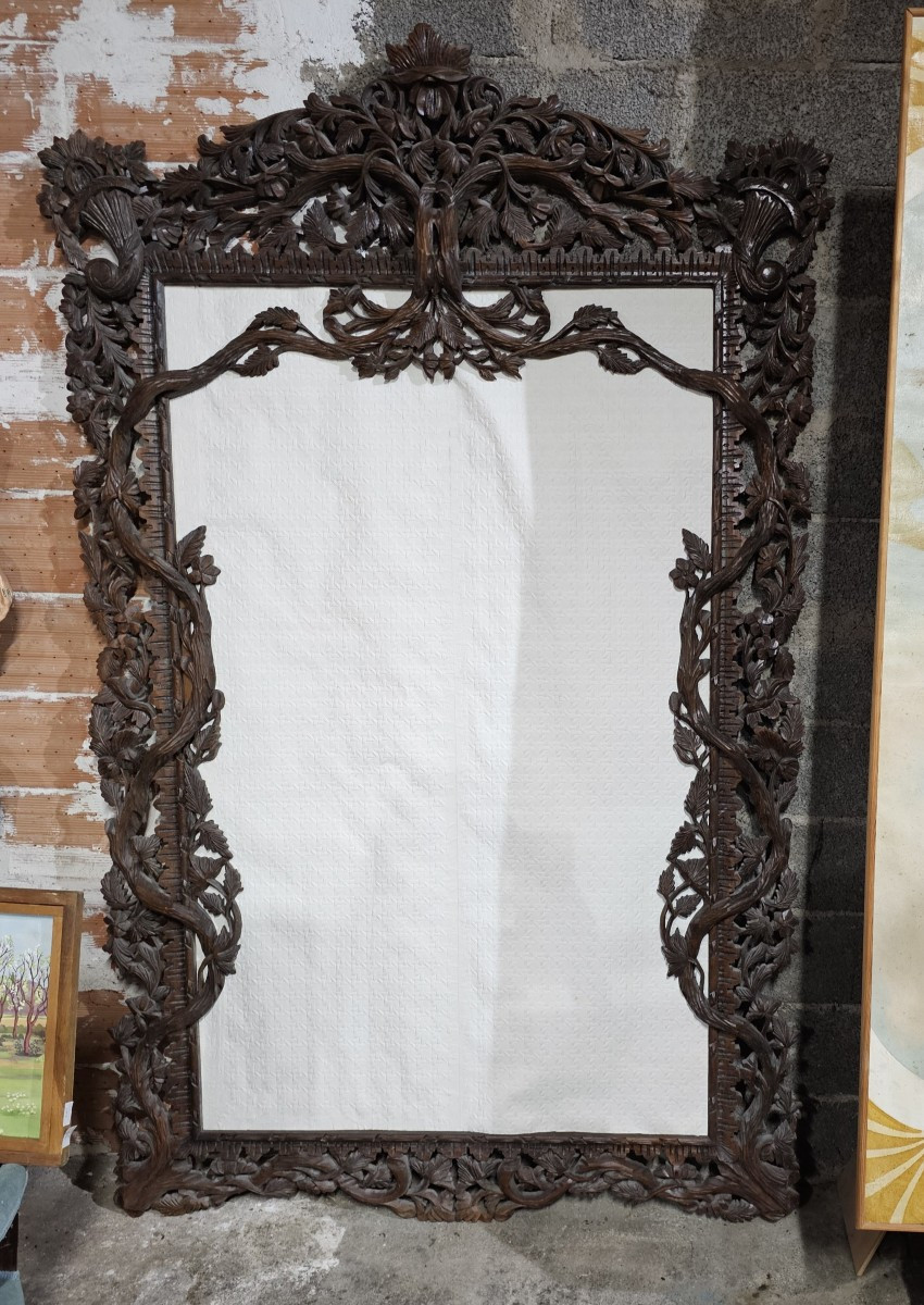 Very Large Carved Wooden Frame 