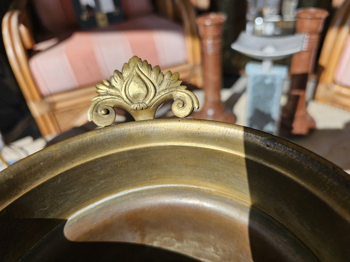 Coupe en onyx , bronze doré et émaux cloisonnés polychromes-photo-5