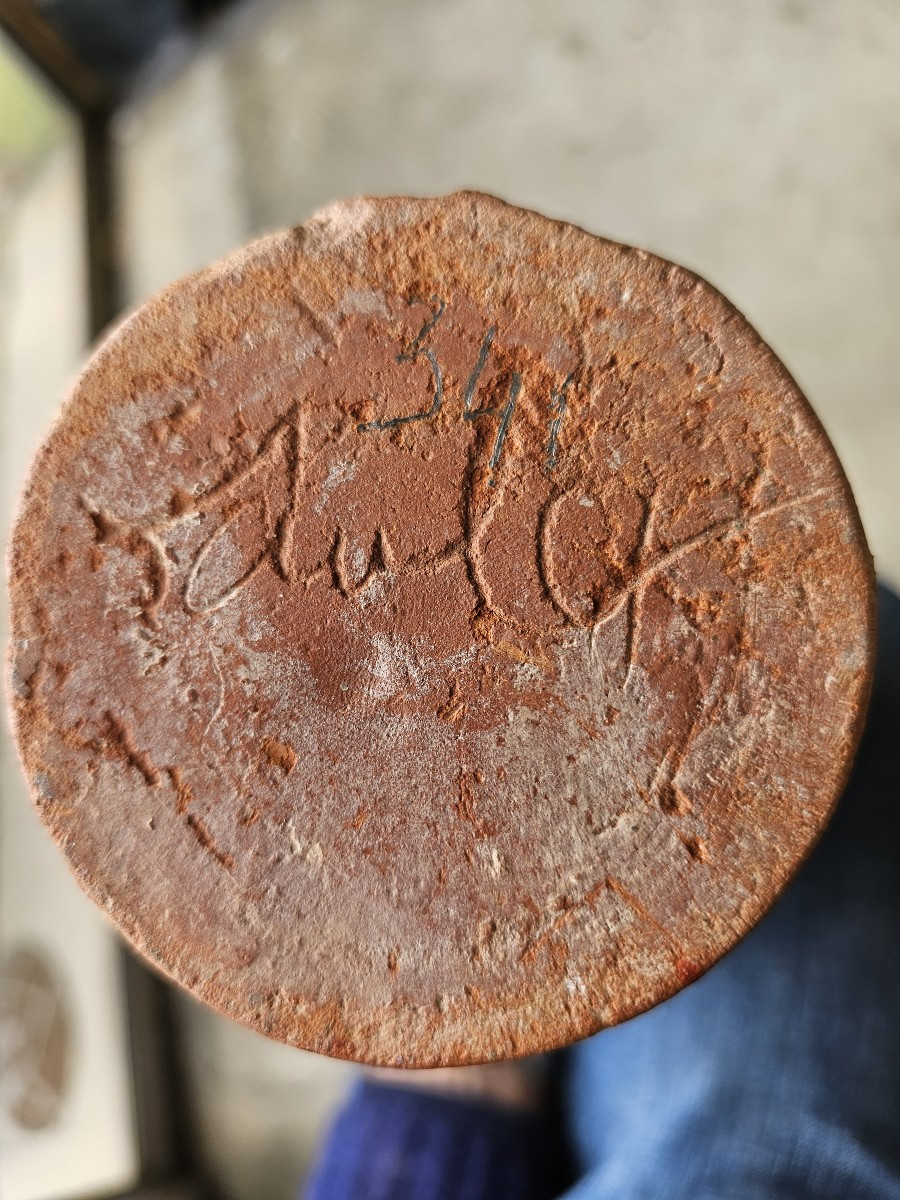 Decorated Terracotta Vase Signed Jean Paulet-photo-1