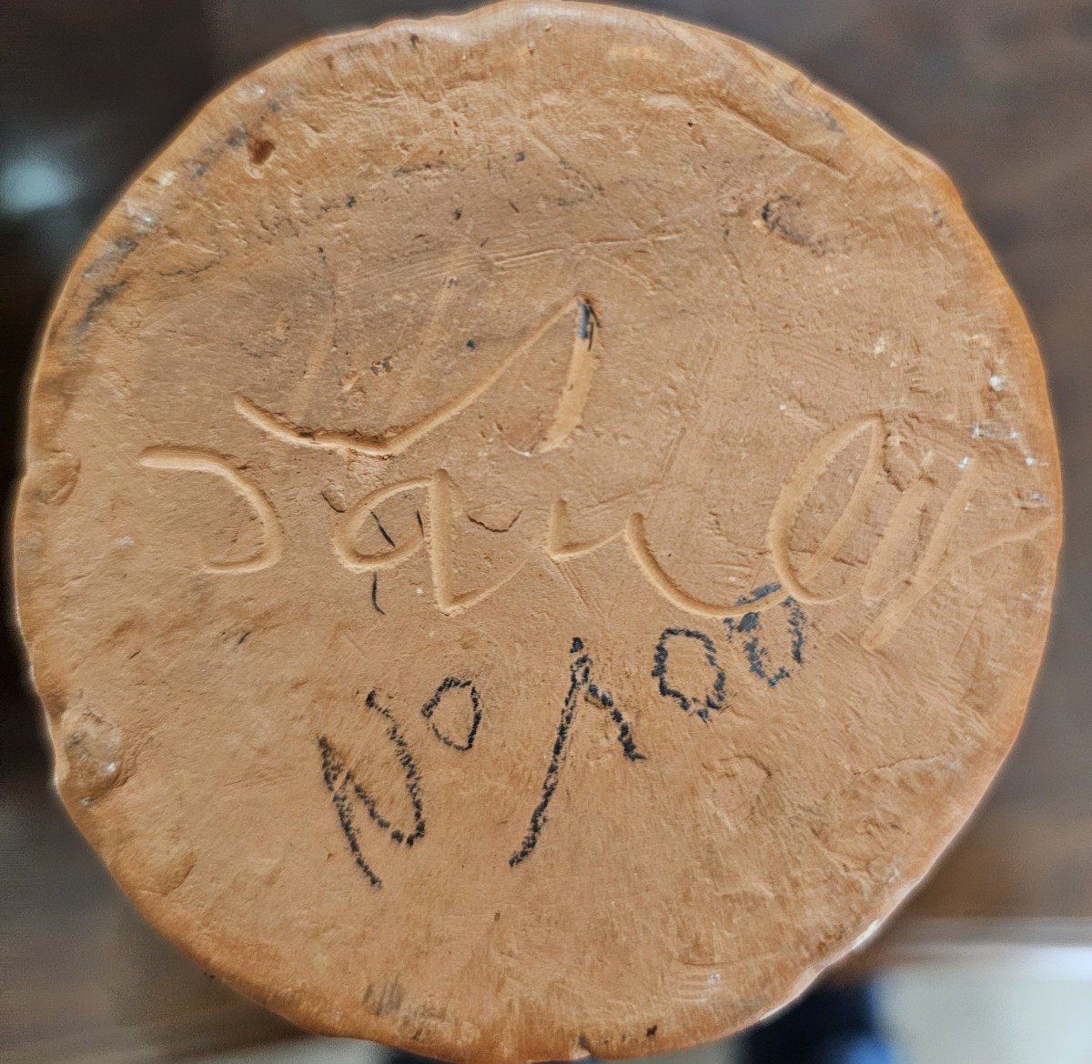 Decorated Terracotta Vase Signed Jean Paulet-photo-1