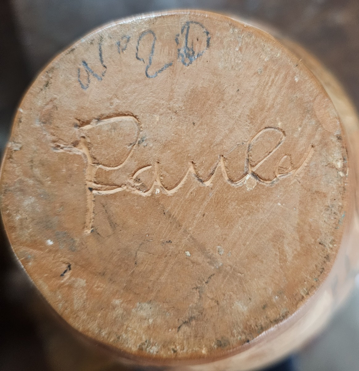 Decorated Terracotta Vase Signed Jean Paulet-photo-1