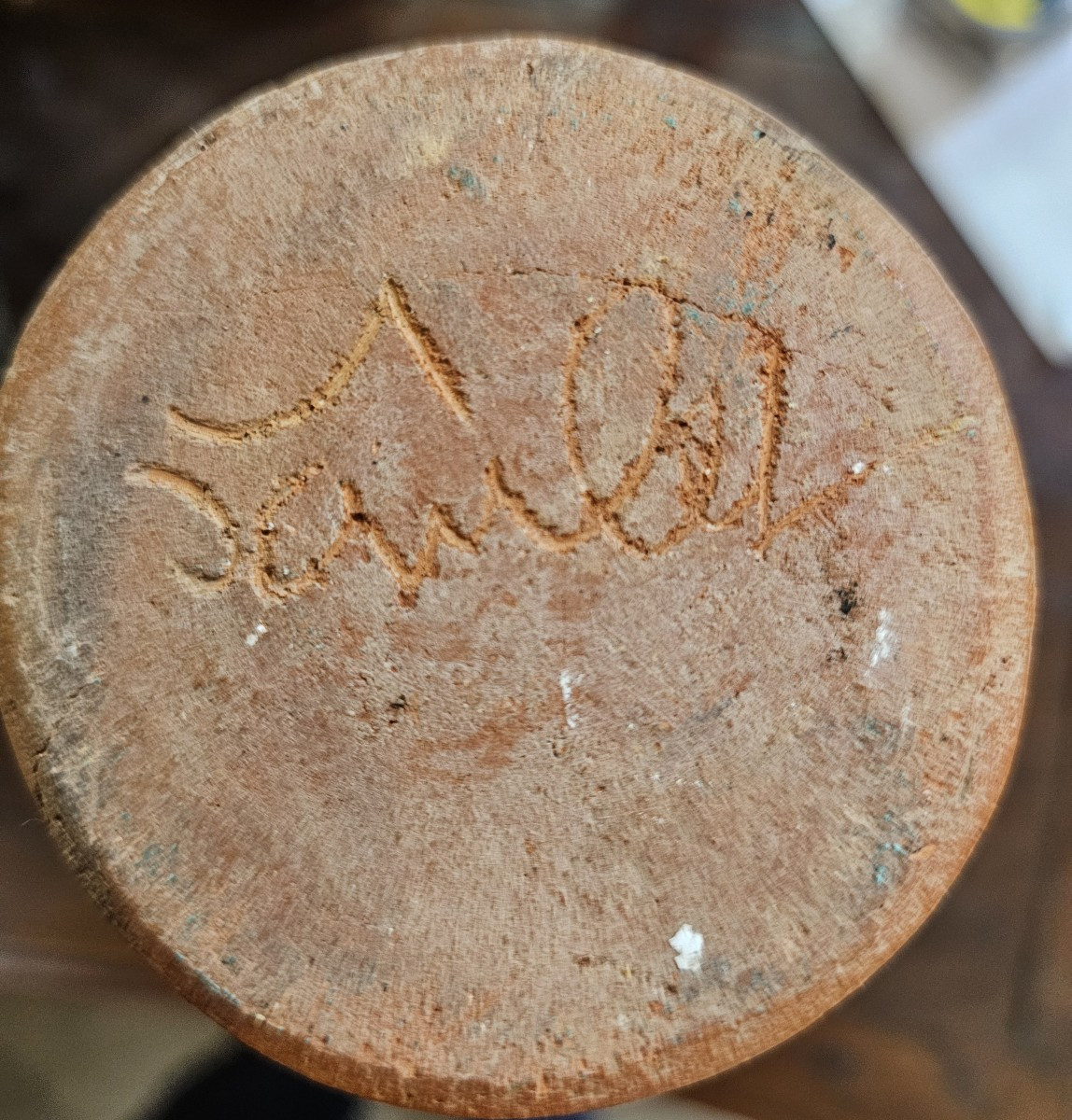 Decorated Terracotta Vase Signed Jean Paulet-photo-1