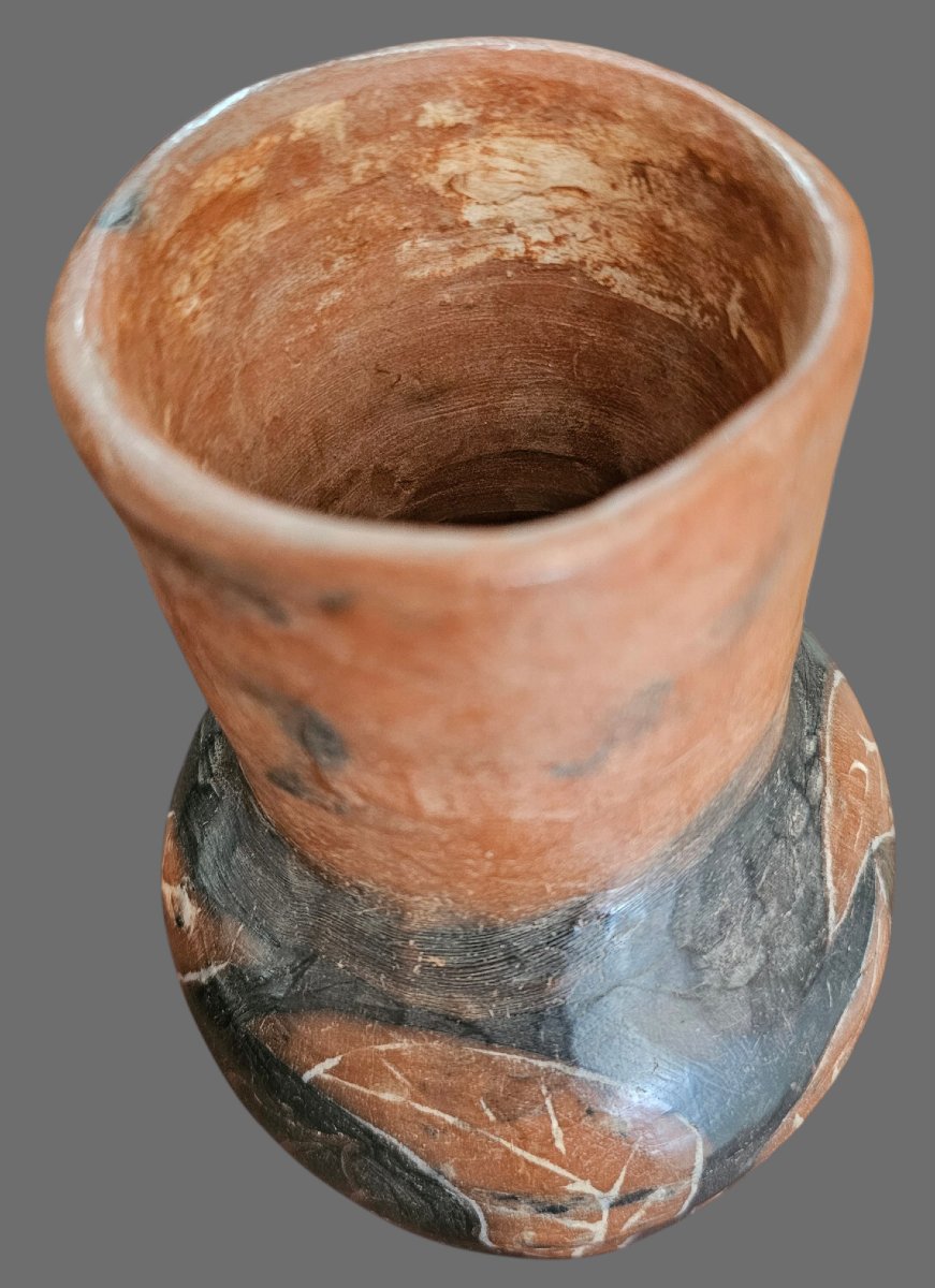 Vase en terre cuite décoré signé Jean PAULET-photo-3