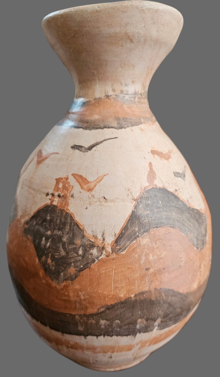 Vase en terre cuite décoré signé Jean PAULET-photo-4