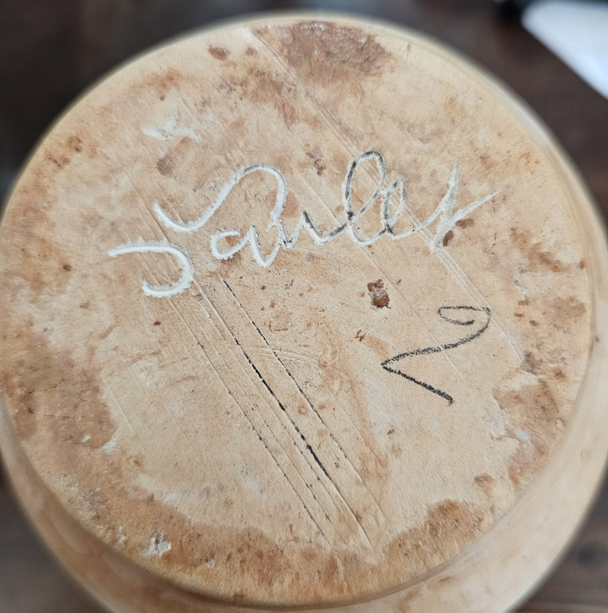 Vase en terre cuite décoré signé Jean PAULET-photo-1