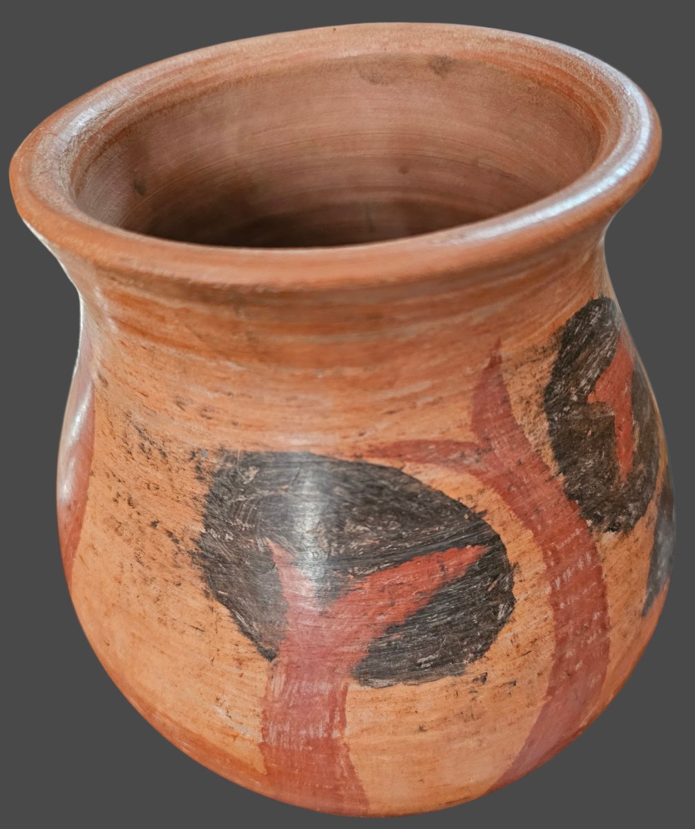 Vase en terre cuite décoré signé Jean PAULET-photo-3