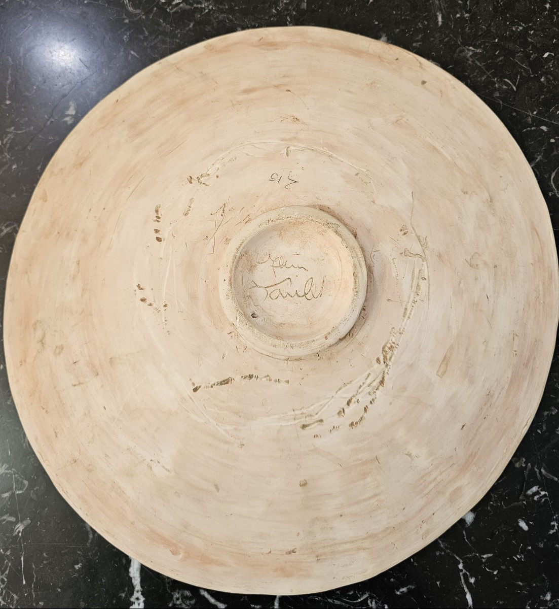 Earthenware Dish Decorated And Signed Jean Paulet-photo-1