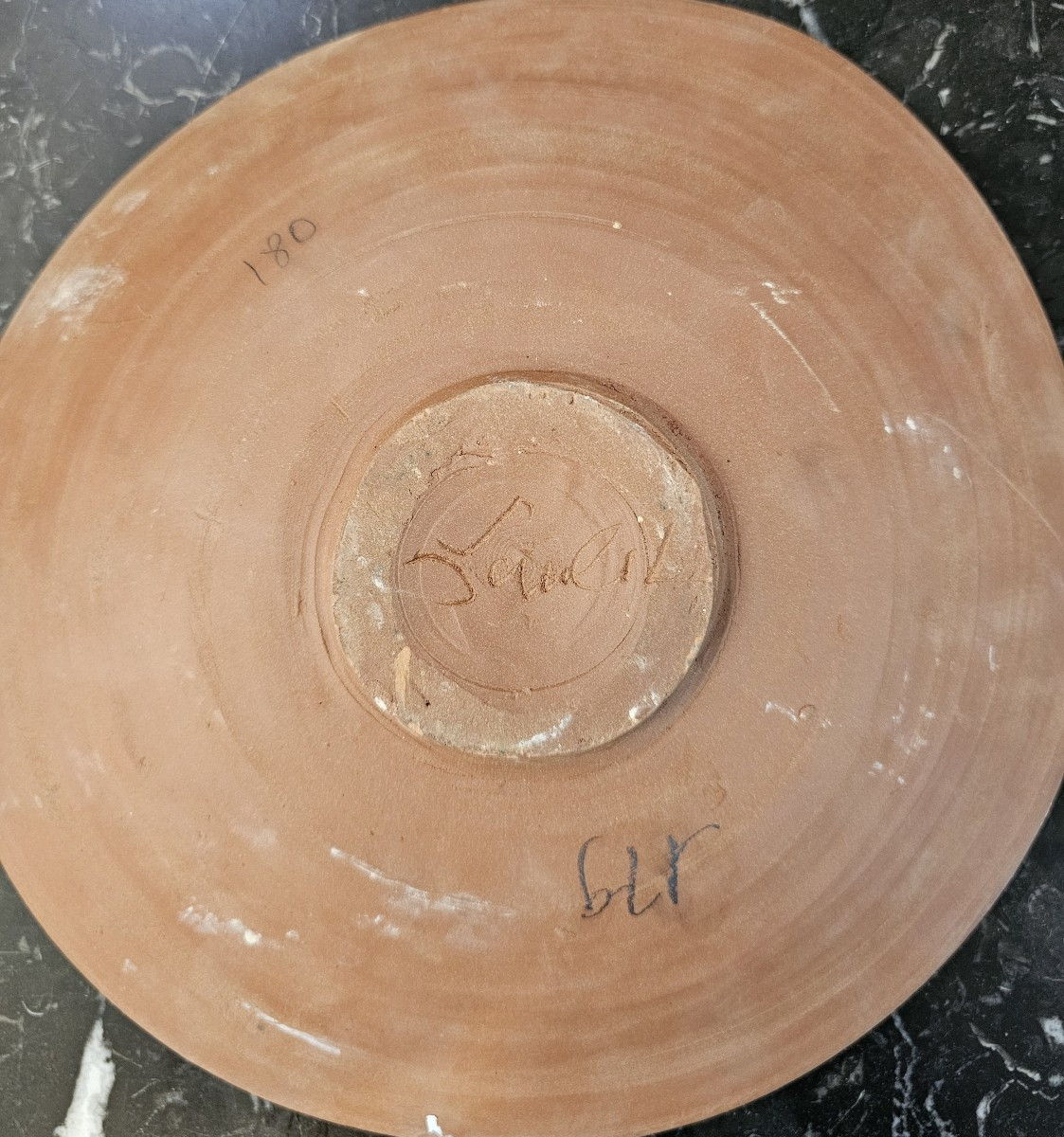 Earthenware Dish Decorated And Signed Jean Paulet-photo-1