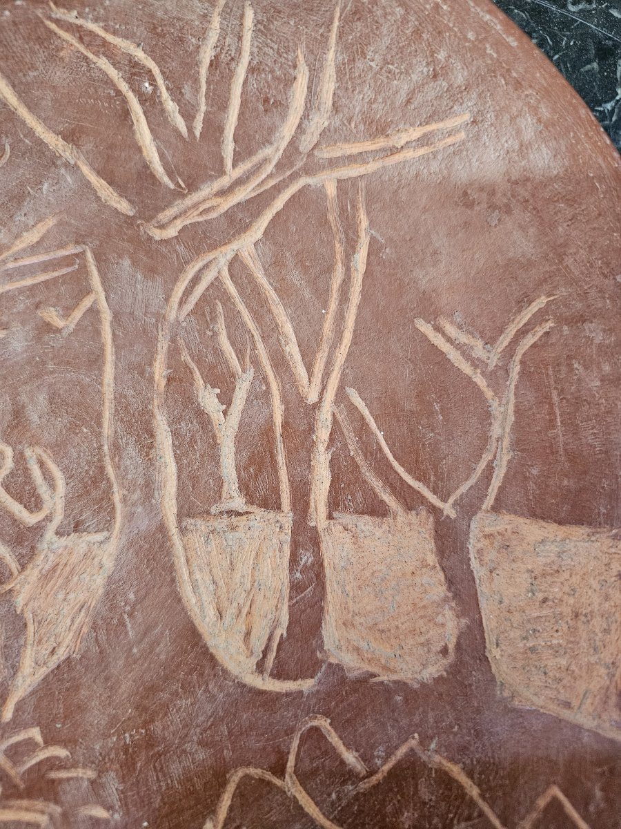 Earthenware Dish Decorated And Signed Jean Paulet-photo-4