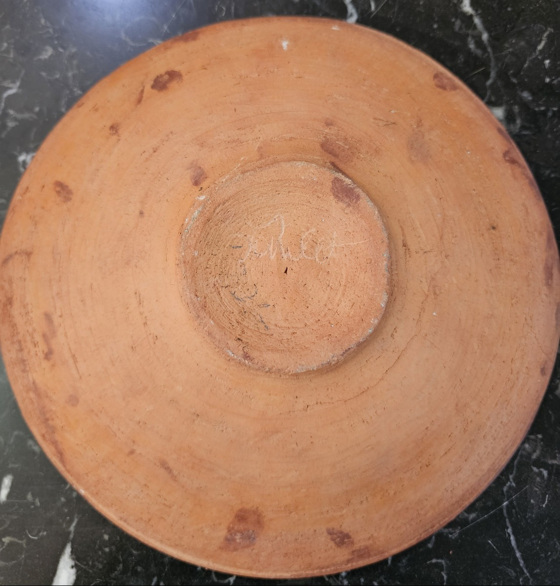 Earthenware Dish Decorated And Signed Jean Paulet-photo-1